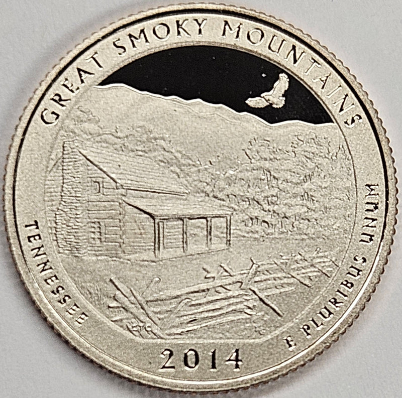 2014-S Great Smoky Mountains National Park, TN Quarter  Superb Brilliant Proof