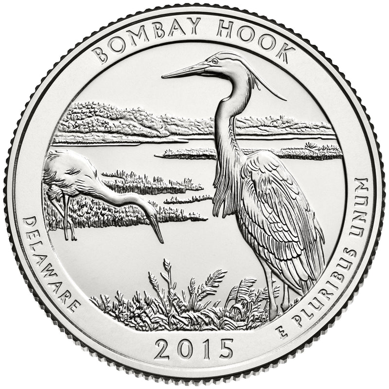 2015-D Bombay Hook National Wildlife Refuge, DE Quarter  Choice BU
