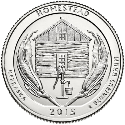 2015 Homestead National Monument, NE Quarter  Choice BU