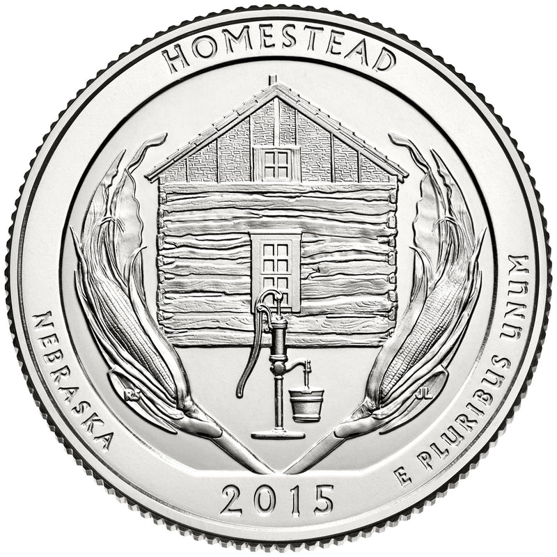 2015 Homestead National Monument, NE Quarter  Choice BU