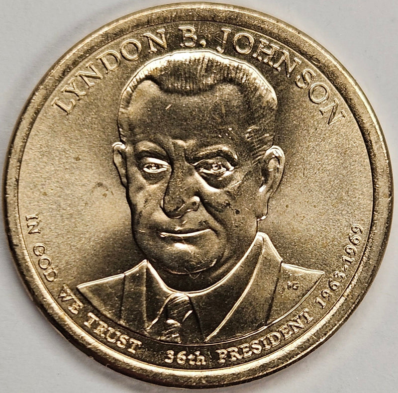 2015-D Johnson Presidential Dollar . . . . Choice Brilliant Uncirculated