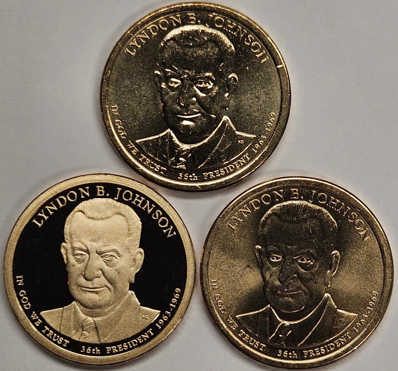 2015-PDS Johnson Presidential Dollars . . . . Choice BU and Superb Proof