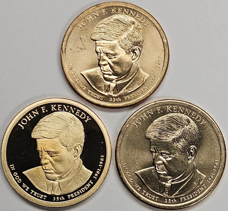 2015-PDS Kennedy Presidential Dollars . . . . Choice BU and Superb Proof