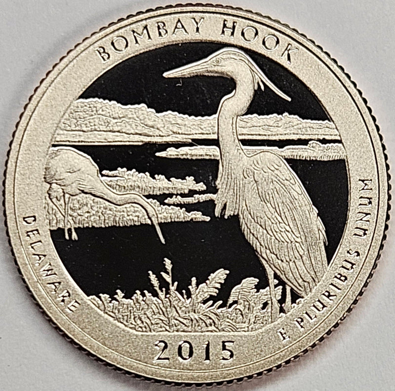 2015-S Bombay Hook National Wildlife Refuge, DE Quarter  Superb Brilliant Proof