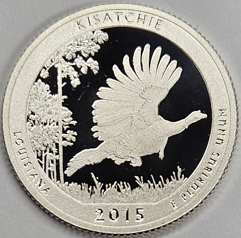 2015-S Kisatchie National Forest, LA Quarter  Superb Brilliant Proof Silver