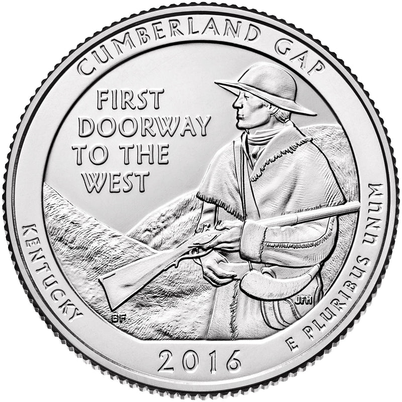 2016 Cumberland Gap National Historical Park, KY Quarter  Choice BU