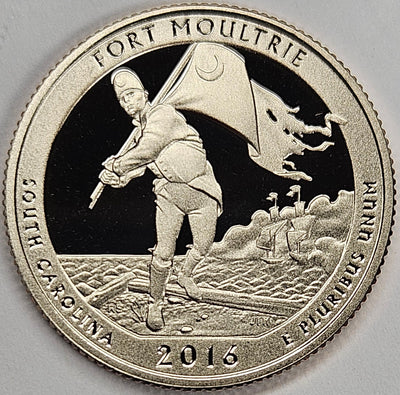 2016-S Fort Moultrie National Park, SC Quarter  Superb Brilliant Proof