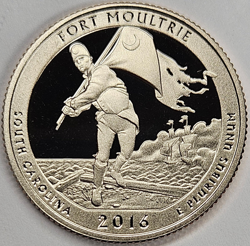 2016-S Fort Moultrie National Park, SC Quarter  Superb Brilliant Proof