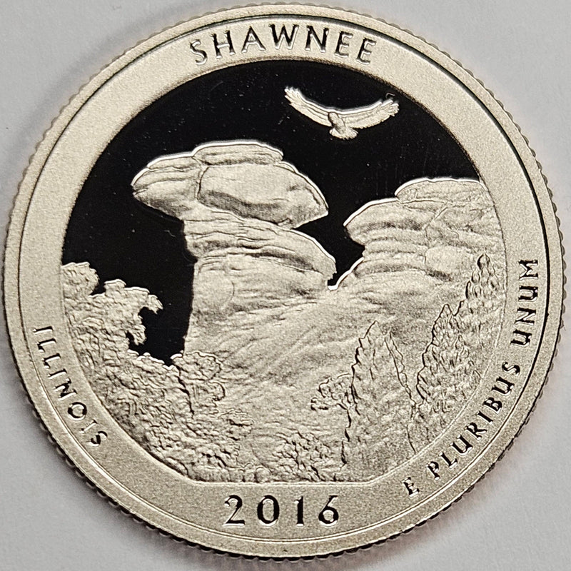 2016-S Shawnee National Forest, IL Quarter  Superb Brilliant Proof