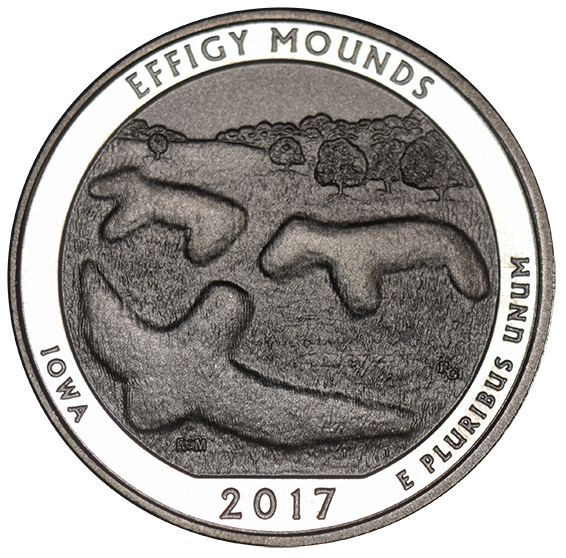 2017-S Effigy Mounds National Park, IA Quarter  Enhanced BU