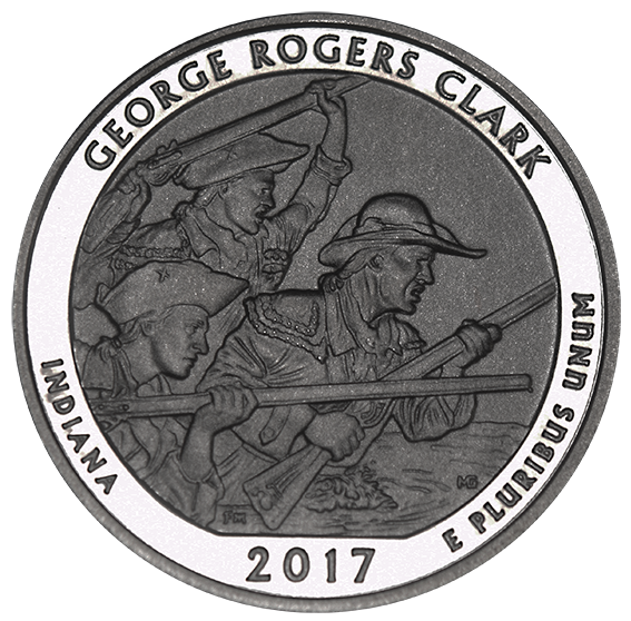2017-S George Rogers Clark National Historic Park, IN Quarter  Enhanced BU