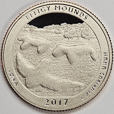 2017-S Effigy Mounds National Park, IA Quarter  Superb Brilliant Proof