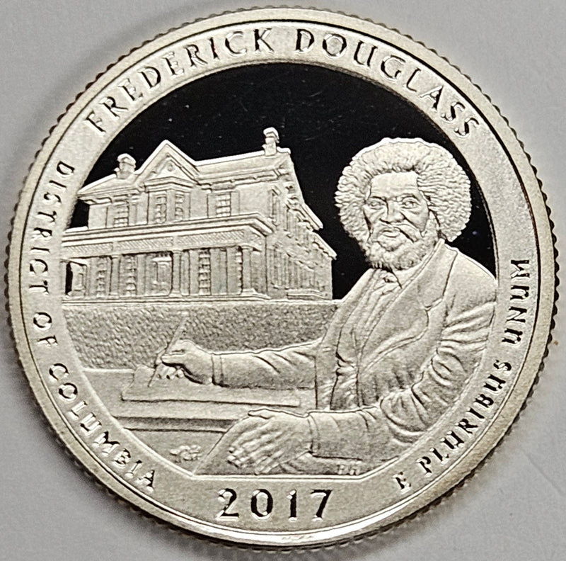 2017-S Fredrick Douglas National Historic Site, DC Quarter  Superb Brilliant Proof Silver
