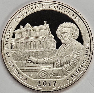 2017-S Fredrick Douglas National Historic Site, DC Quarter  Superb Brilliant Proof