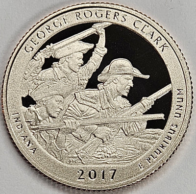 2017-S George Rogers Clark National Historic Park, IN Quarter  Superb Brilliant Proof