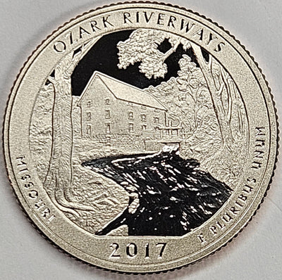 2017-S Ozark National Park, MO Quarter  Superb Brilliant Proof