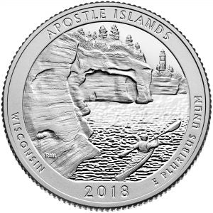 2018-D Apostle Island National Park, WI Quarter  Choice BU