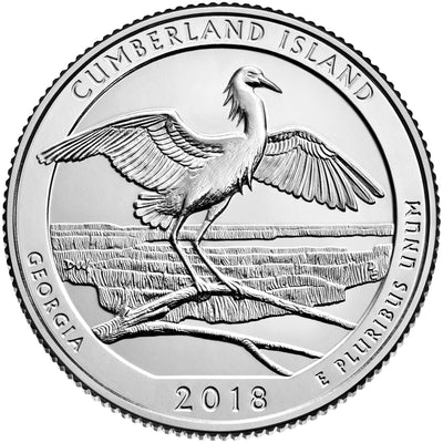 2018-D Cumberland Island National Seashore, GA Quarter  Choice BU