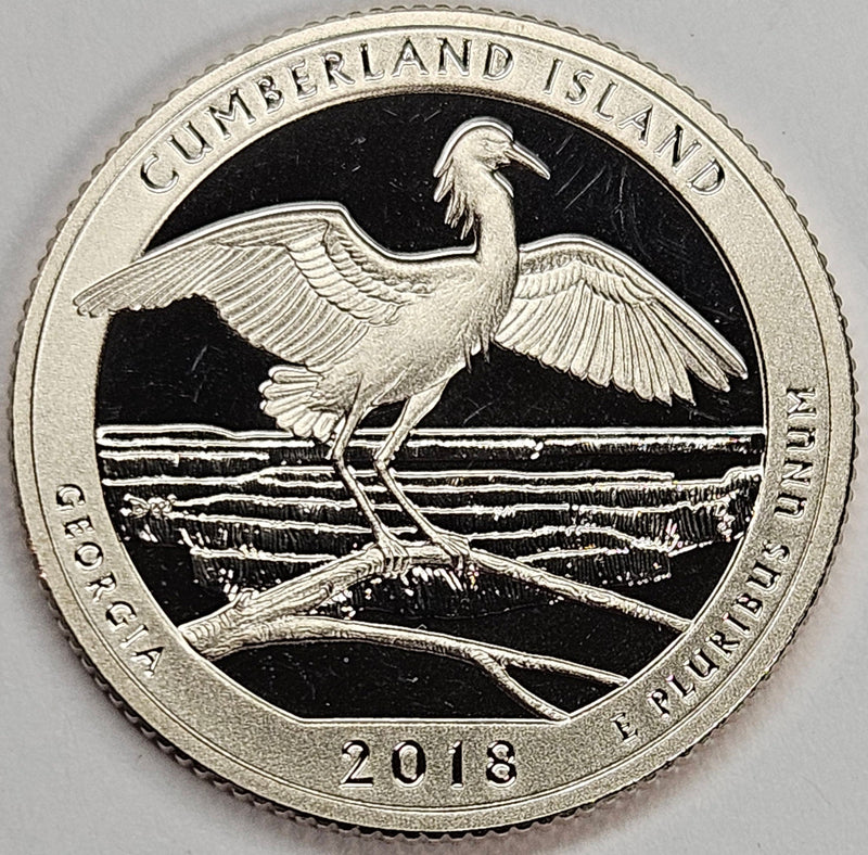 2018-S Cumberland Island National Seashore, GA Quarter  Superb Brilliant Proof