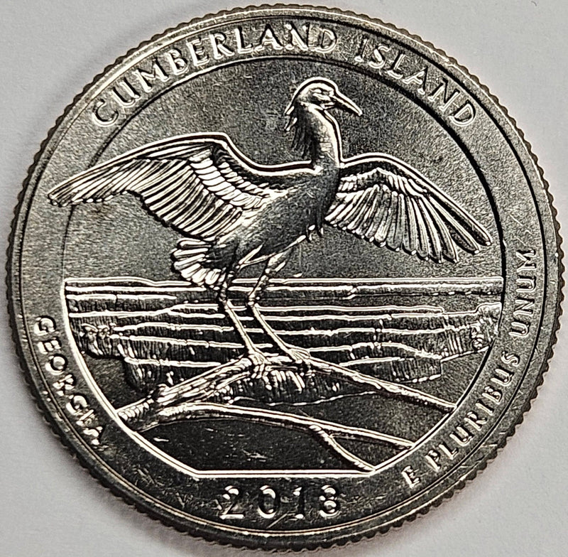 2018-S Cumberland Island National Seashore, GA Quarter . . . . Gem Brilliant Uncirculated