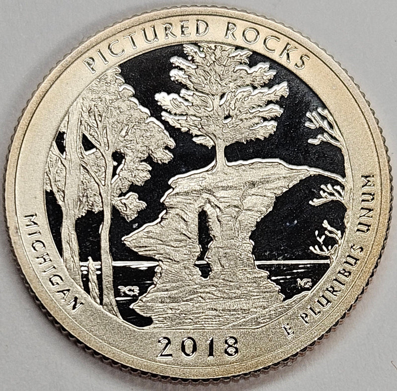 2018-S Pictured Rocks National Park, MI Quarter  Superb Brilliant Proof