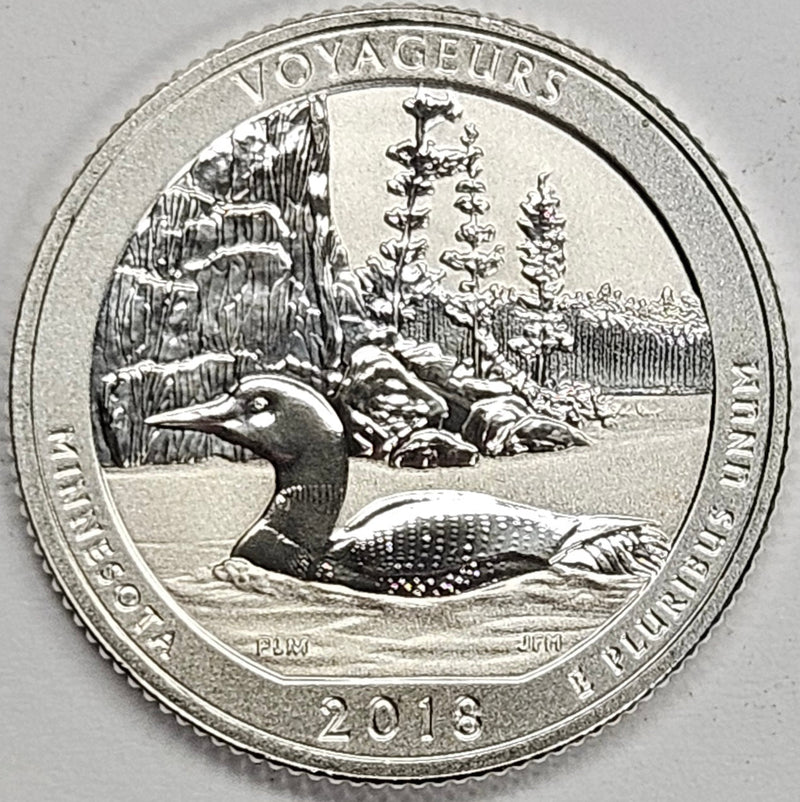 2018-S Voyageurs NP Quarter Gem Reverse Proof