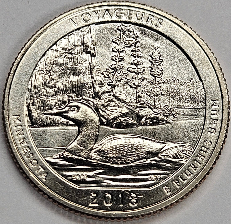 2018-S Voyageurs National Park, MN Quarter . . . . Gem Brilliant Uncirculated
