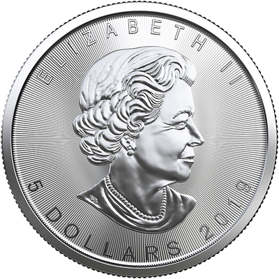 2019 Canadian Maple Leaf Gem BU 1 oz. pure Silver
