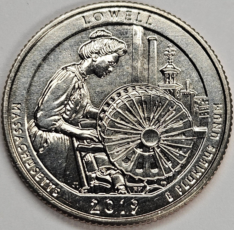2019-S Lowell National Historical Park, MA Quarter . . . . Gem Brilliant Uncirculated