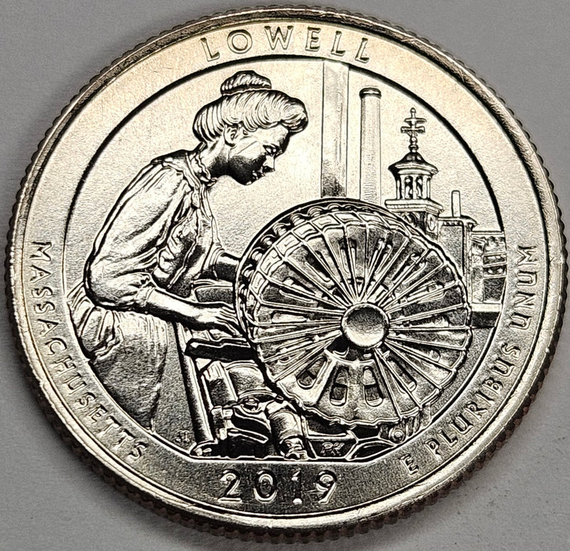 2019-W Lowell National Park, MA Quarter . . . . Gem Brilliant Uncirculated