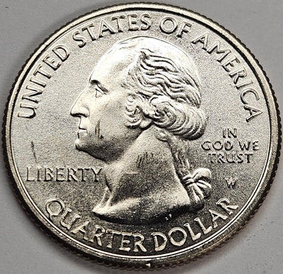 2019-W San Antonio Missions Historical Park, TX Quarter . . . . BU scrape on face