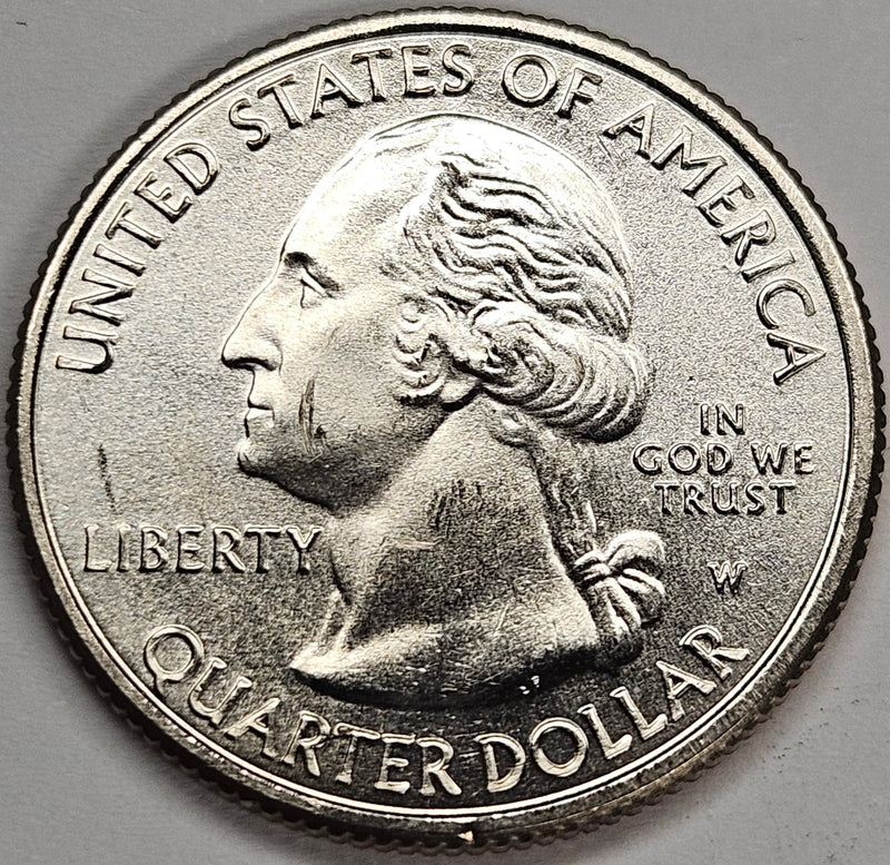 2019-W San Antonio Missions Historical Park, TX Quarter . . . . BU scrape on face