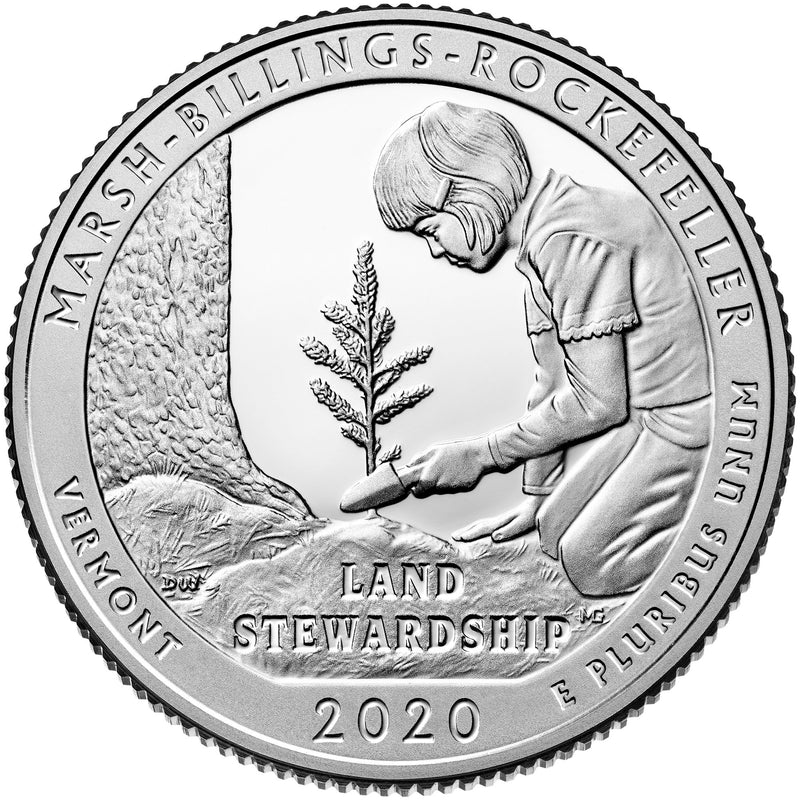 2020-S Marsh-Billings-Rockefeller National Park, VT Quarter  Superb Brilliant Proof Silver