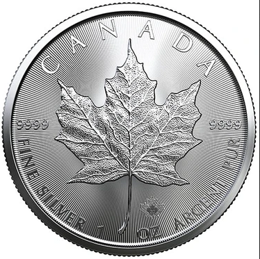 2020 Canadian Maple Leaf Gem BU 1 oz. pure Silver