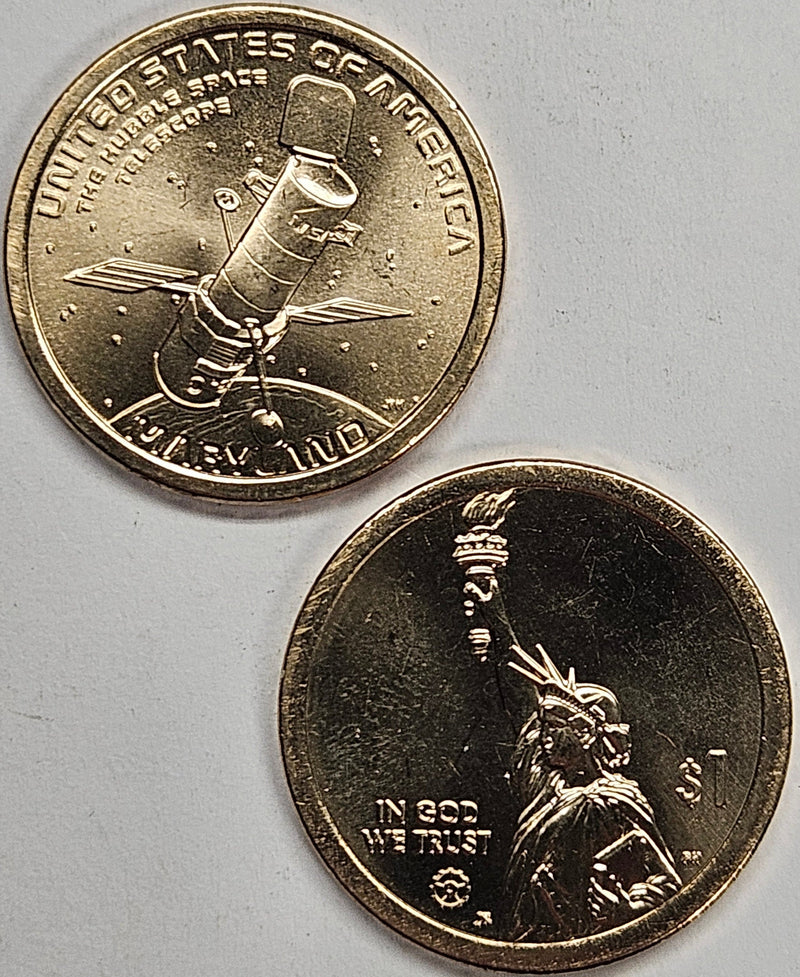 2020-P and D Maryland Innovation Dollar Pair . . . . Choice Brilliant Uncirculated