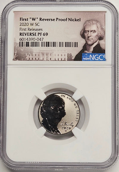 2020-W Jefferson Nickel NGC Reverse PF-69 First Releases