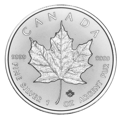 2021 Canadian Maple Leaf Gem BU 1 oz. Silver