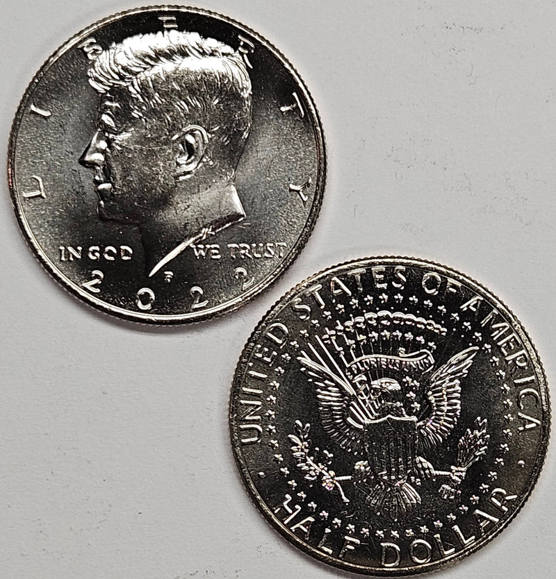 2022-P and D Kennedy Half Pair . . . . Choice Brilliant Uncirculated