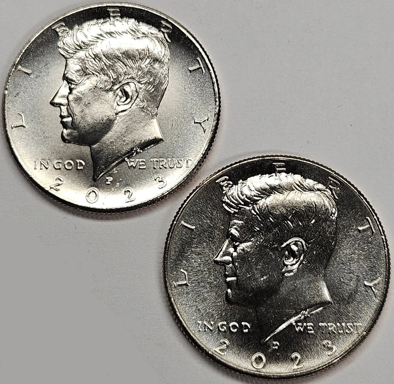 2023-P and D Kennedy Half Pair . . . . Choice Brilliant Uncirculated