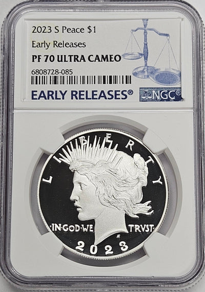 2023-S Peace Silver Dollar NGC PF-70 Ultra Cameo Early Releases