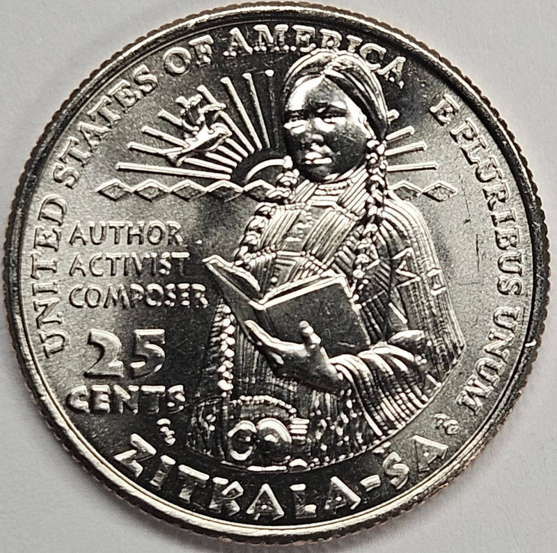 2024-D Zitkala-Sa (meaning Red Bird) Famous Women Quarter . . . . Choice Brilliant Uncirculated