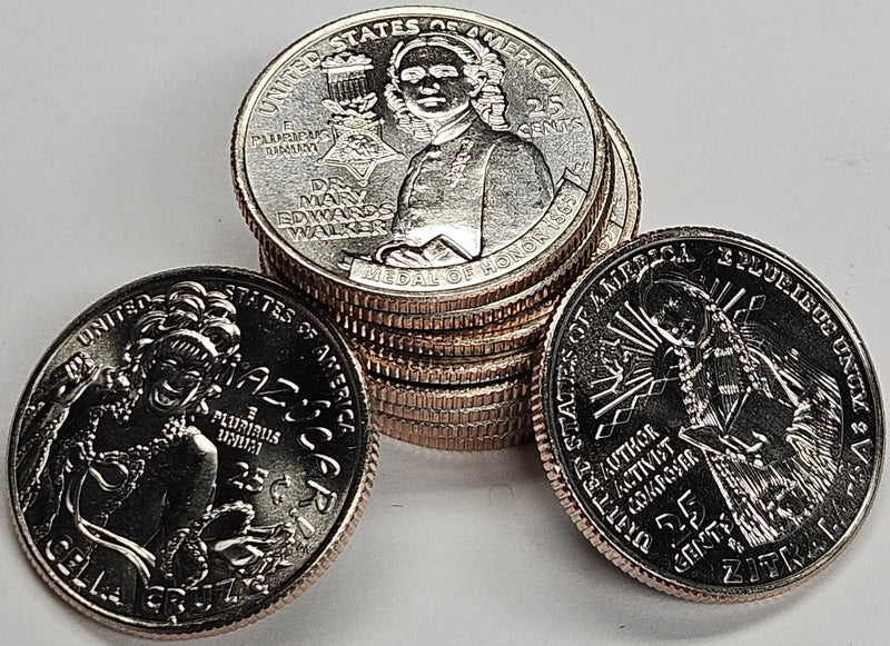 All 10 2024 P and D Famous Women Quarters . . . . Choice Brilliant Uncirculated