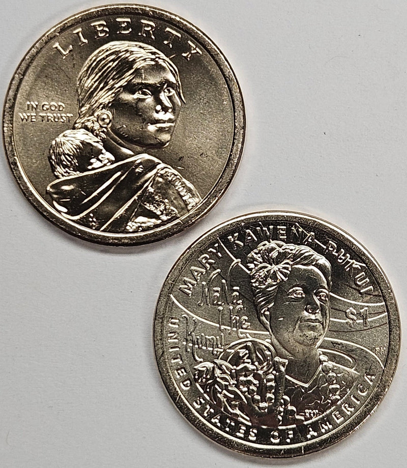 2025-P and D Native American Dollar Pair . . . . Choice Brilliant Uncirculated