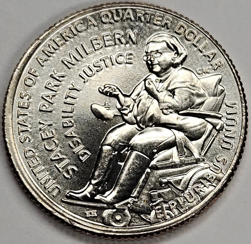 2025 Stacey Milbern Famous Women Quarter . . . . Choice Brilliant Uncirculated