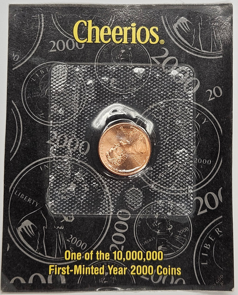 2000-P Lincoln Cent (CHEERIOS PROMOTION) . . . . Uncirculated Mint Sealed
