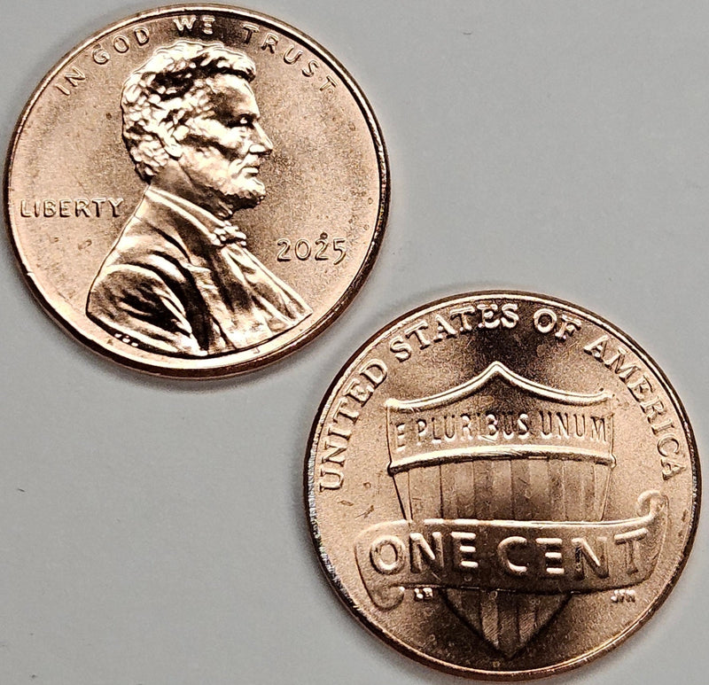 2025-P and D Lincoln Shield Cent Pair . . . . Brilliant Uncirculated