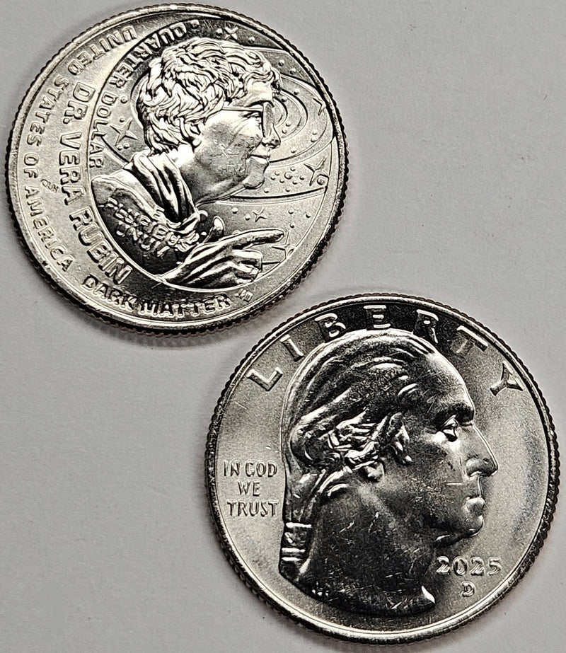2025-P and D Dr. Vera Rubin Quarter Pair . . . . Choice Brilliant Uncirculated