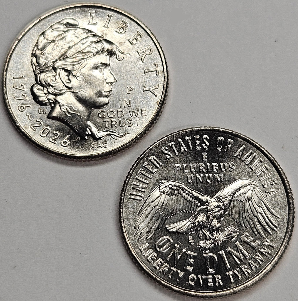 250th Anniversary 2026 Dime P & D pair Emerging Liberty Brilliant