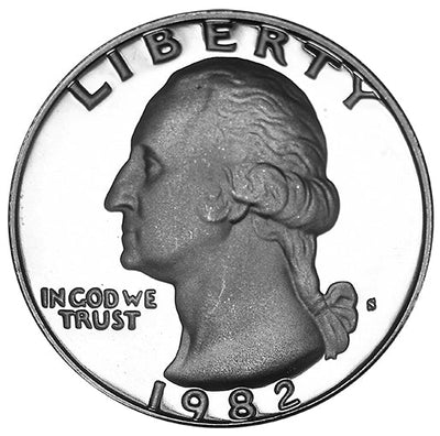 1982-S Washington Quarter Gem Brilliant Proof