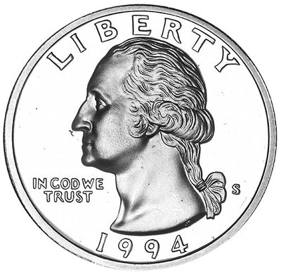 1994-S Washington Quarter . . . .Gem Brilliant Proof Silver